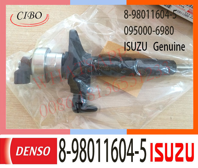 8-98011604-5 ISUZU Fuel injector 8-98011604-1 095000-6980 4JJ1 Dmax 3.0L