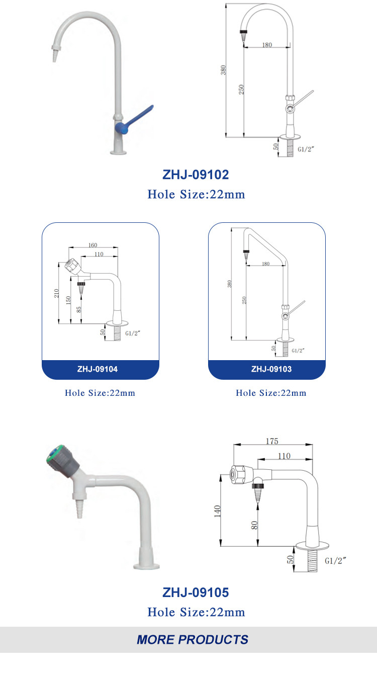 Adjustable Heating Laboratory Sink Tap Lab Water Faucet Epoxy Resin Surface