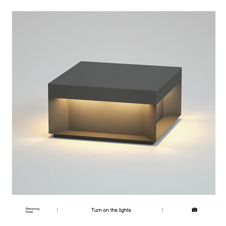 3000K Easy Install Stainless Steel Solar Pillar Light , Columns LED Outdoor Solar Lights
