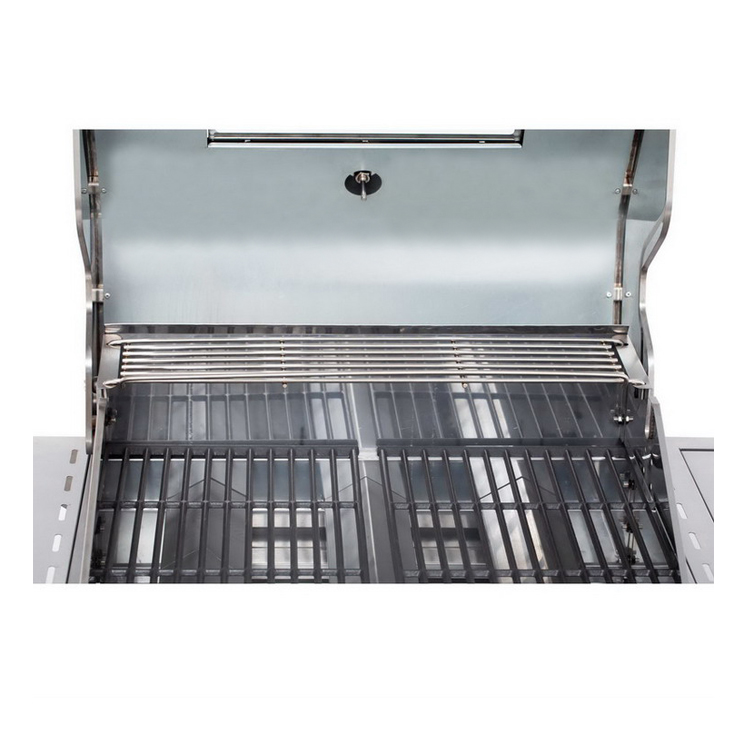 Custom Stainless Steel 4 Burner Outdoor BBQ Grill GAS AND Charcoal Grill for Outdoor