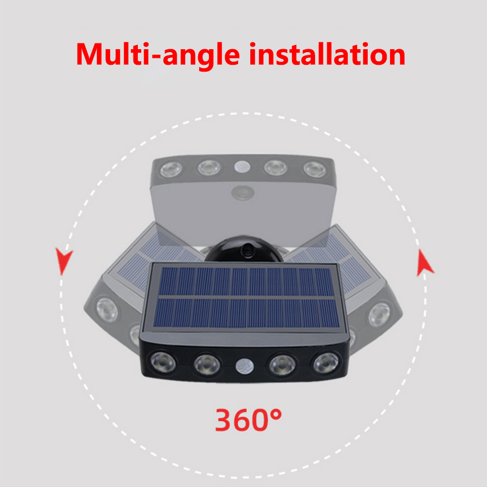Adjustable Security 600lm 120degree Solar Motion Sensor Wall Light PC+ABS