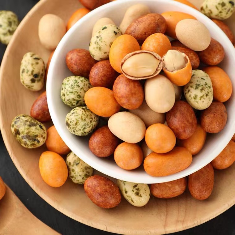 Various Flavors Seaweed Coated Peanuts Baked Crispy Roasted Chickpeas