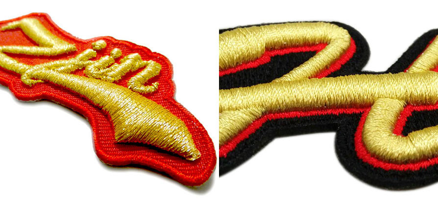 Armband Clothing 3D Puff Patches Velcro Ironing Backing For Bags