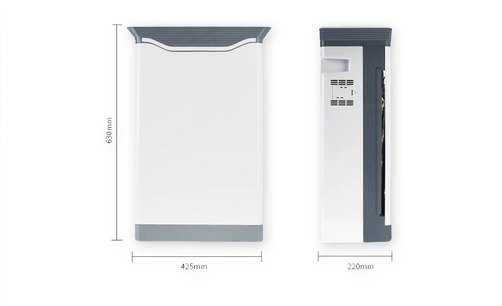 OEM TUYA WIFI 65W H12 UVC Lamp Air Purifier Hepa Sterilization
