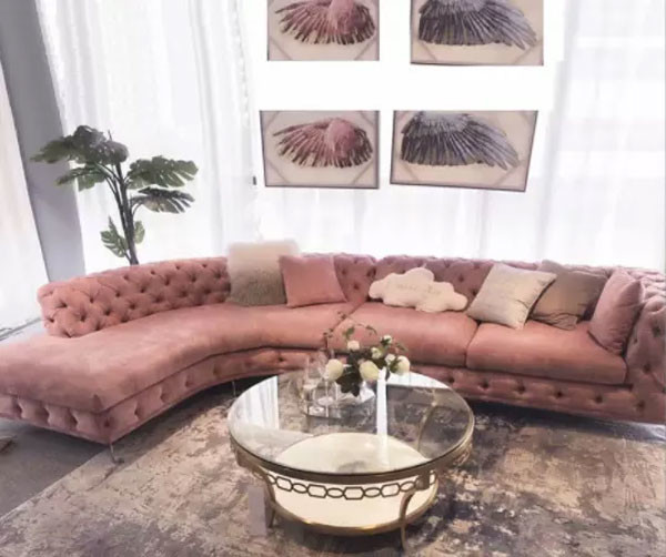 American Style Tufted Living Room Sectional Sofa 3 Piece For Home