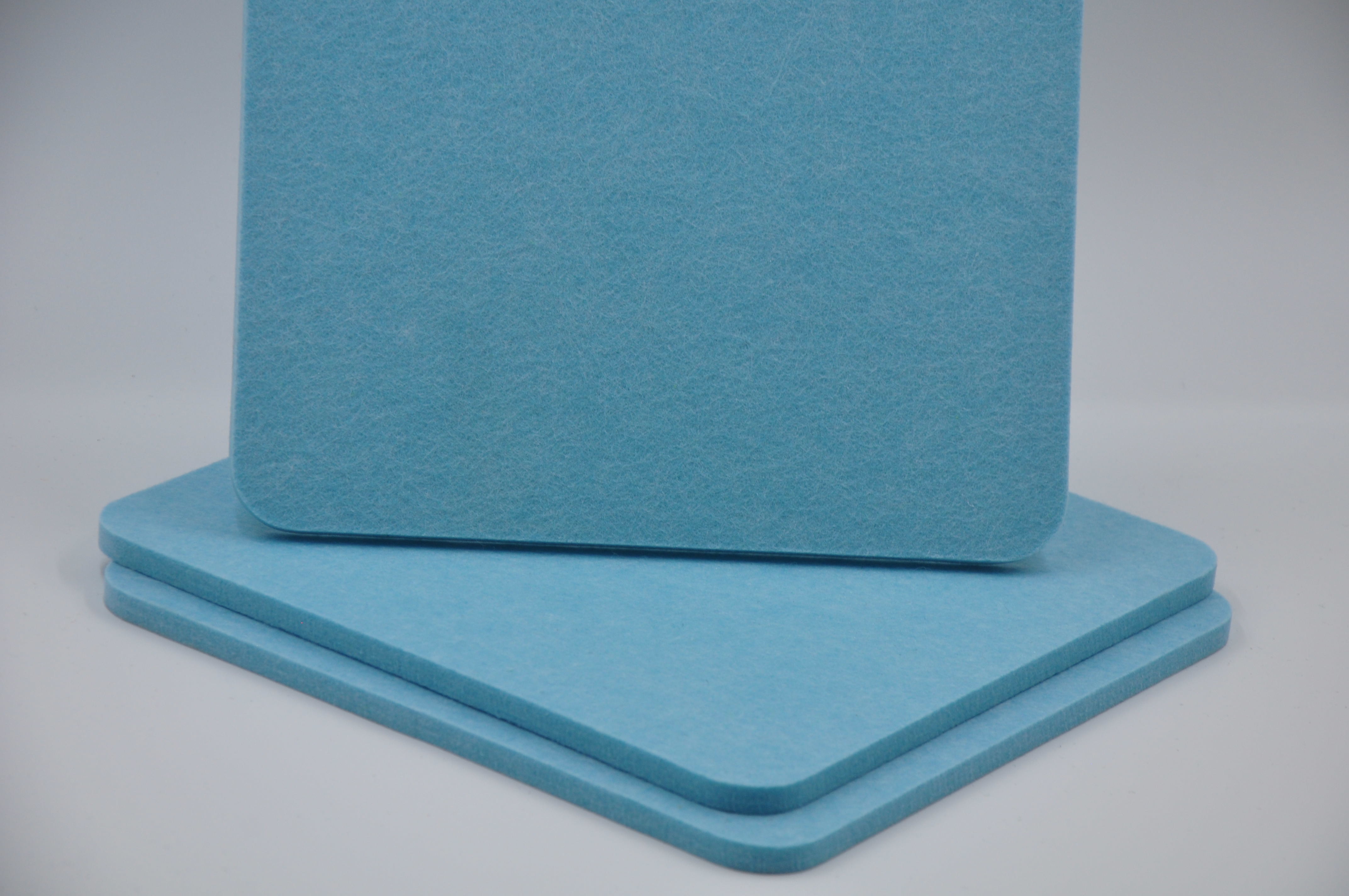 PET 9mm Self Adhesive Square Acoustic Panels Soundproof Felt Fiber Acoustic Panels