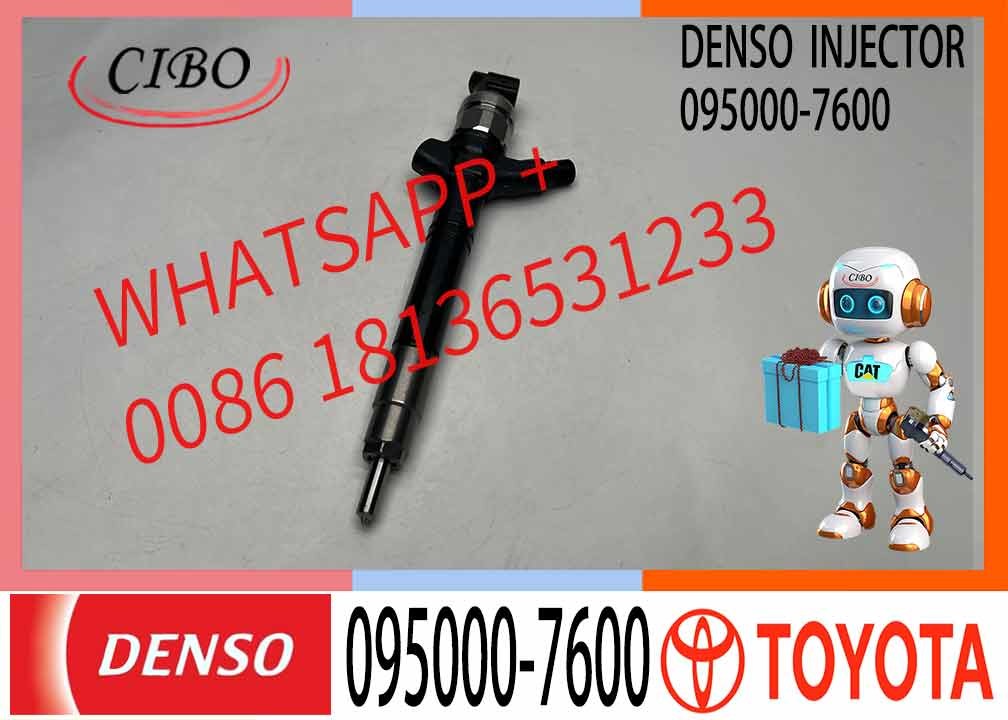 New Denso 23670-0R160 23670-09130 Common Rail Diesel Injector 095000-7600 For DENSO Toyota Avensis 2.2 D-4D Engine