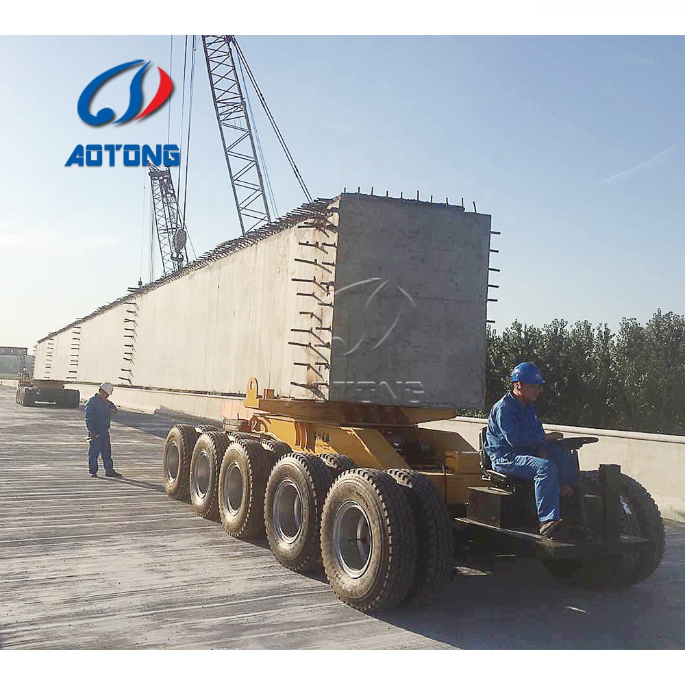 Transport Dolly Trailer for 100-250 Tons Steel Tubes Overall Dimension 7030*550*630