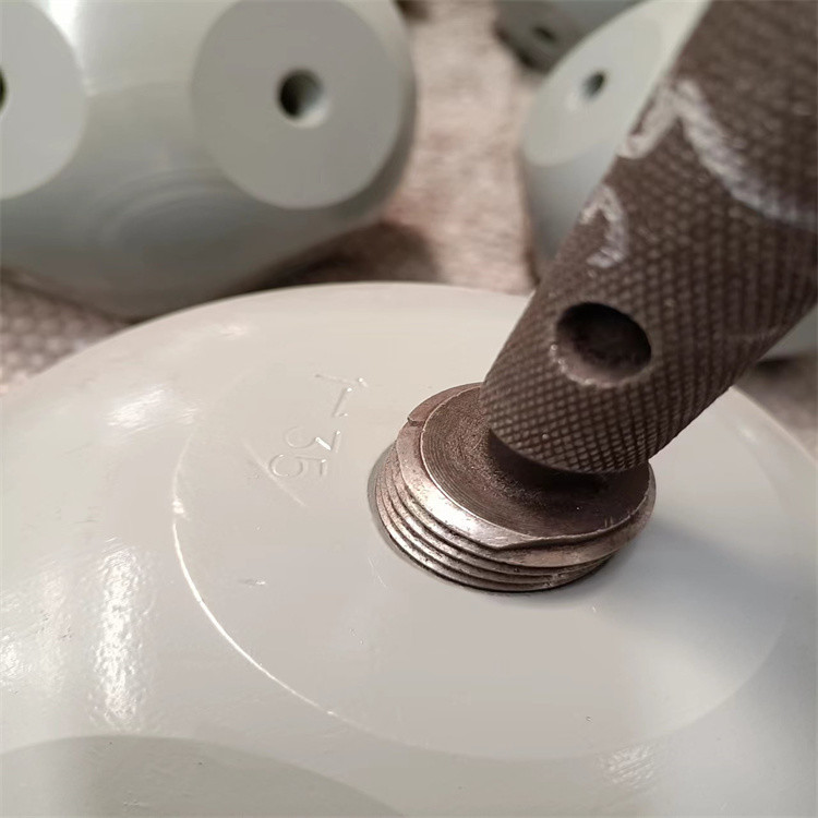 Q235 Customized Tuball Space Frame Node Connector For Cone Head Production