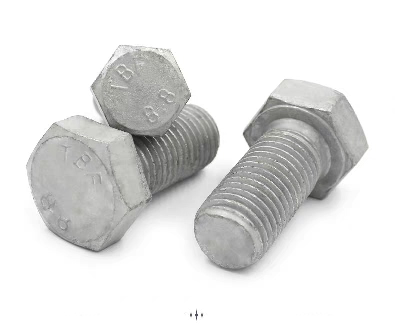 ISO9001 Certified M2-M100 DIN931 DIN933 Hex Head Bolts And Nuts with and Certification