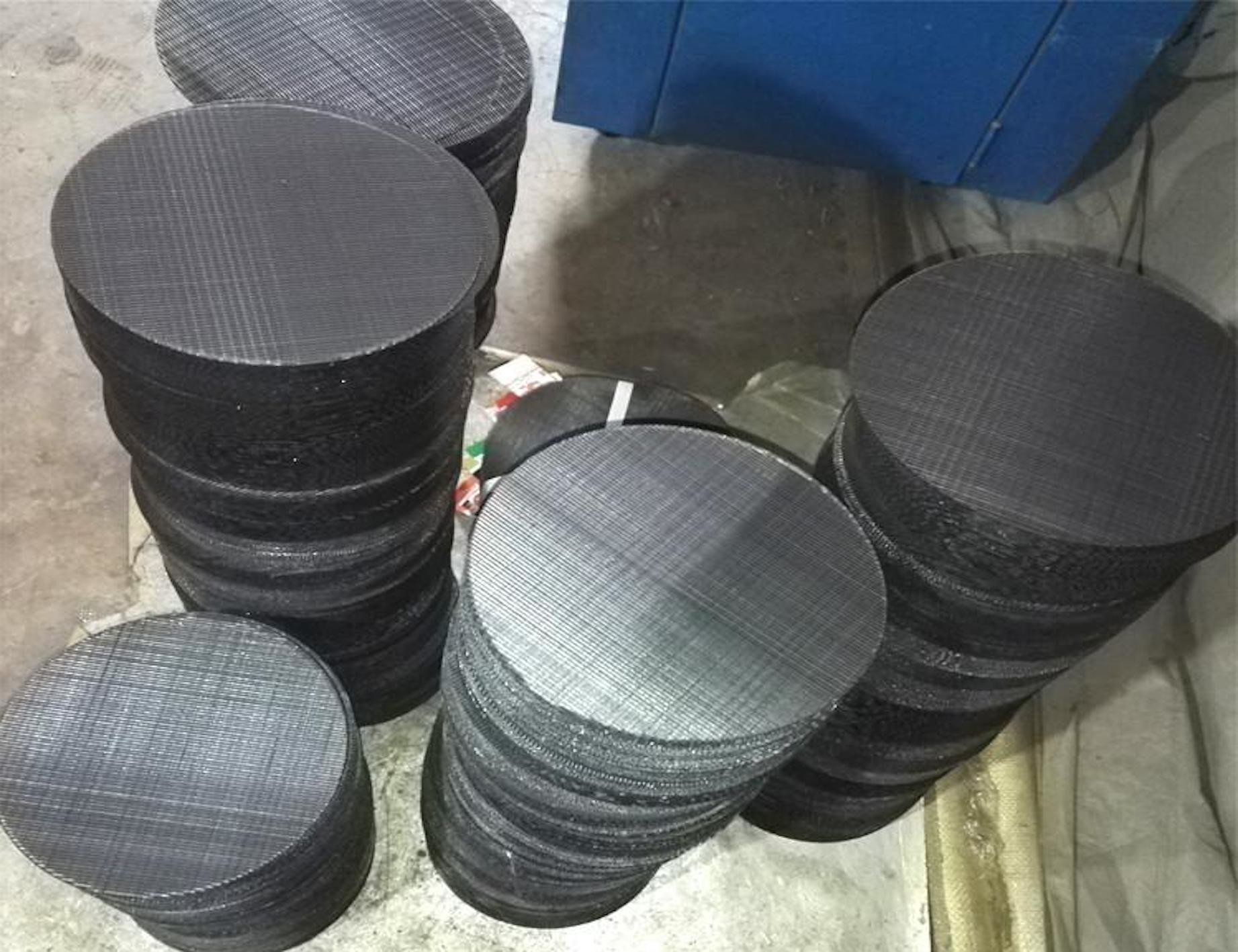 Alkali Resistance Hemming 304 Stainless Steel Filter Mesh 5mm 600mm Annular
