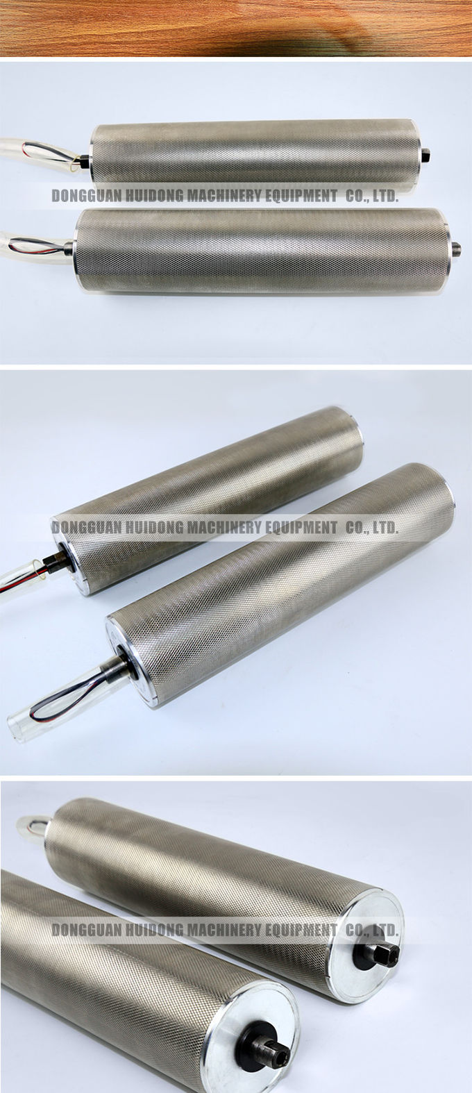 Stainless Steel Motorized Conveyor Rollers 220 / 380V Voltage SGS Certification