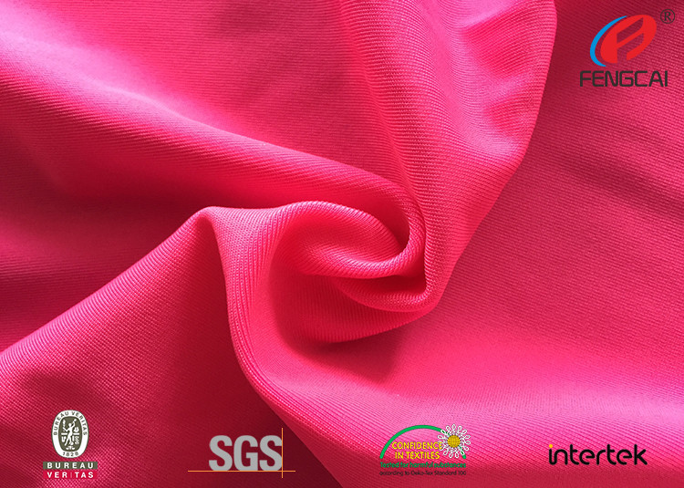 High Elastic 80 Nylon 20 Spandex Material , 4 Way Stretch Lycra Swimwear Fabric