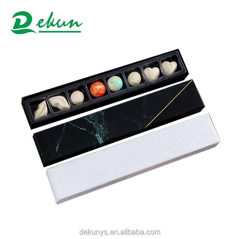 Pattern Gifts Marble Paper Box Chocolate Packaging Box with Recycled Clamshell Insert