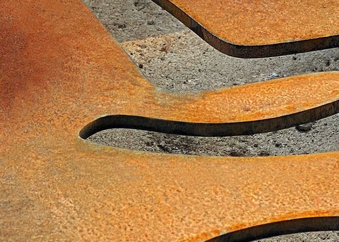 1500mm Corten Steel Screens GN-SH-204 Laser Cut Metal Garden Ornaments Privacy Divider Decorative Screen Panels