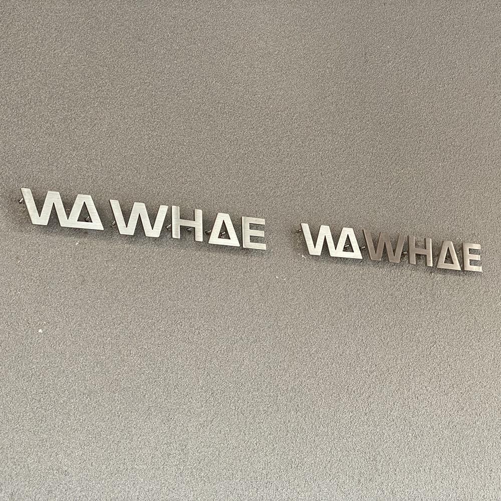 Custom design Brass 3D Metal Signage Waterproof Letter Metal Signs