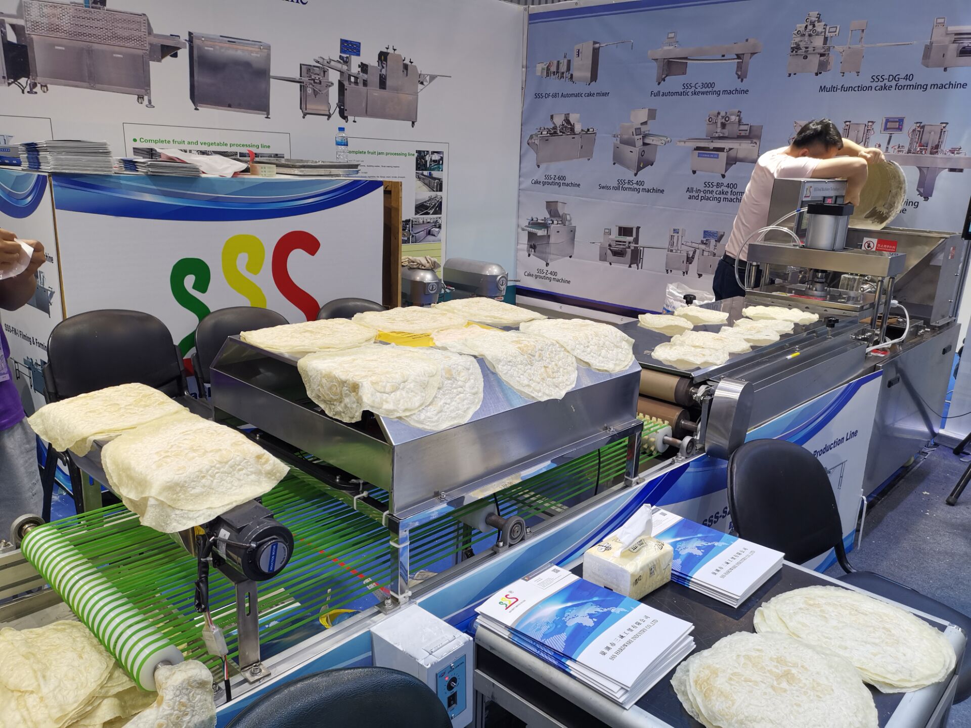 Tortilla Making Machine Round 10-30cm Produce Capacity 1000-3000pcs/Hour