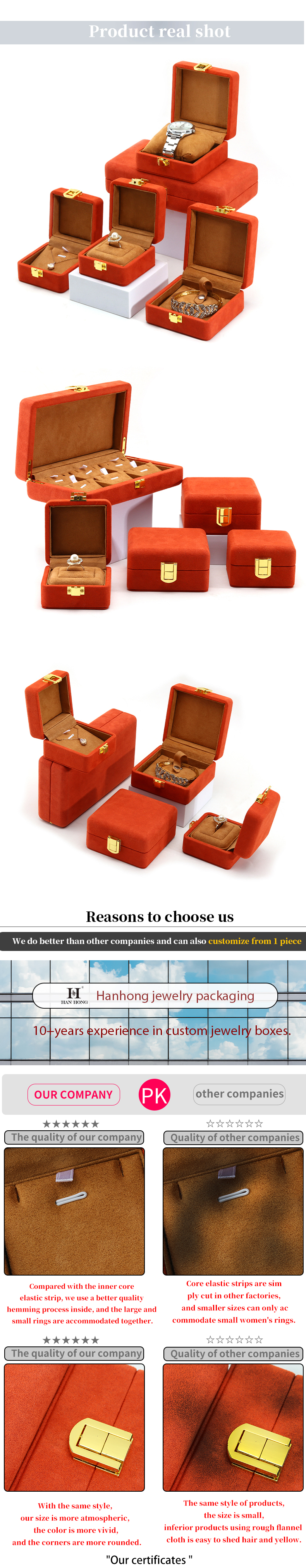 Red Soft Sleek Velvet Luxury Jewelry Storage Packaging with Gold Buckle Closure