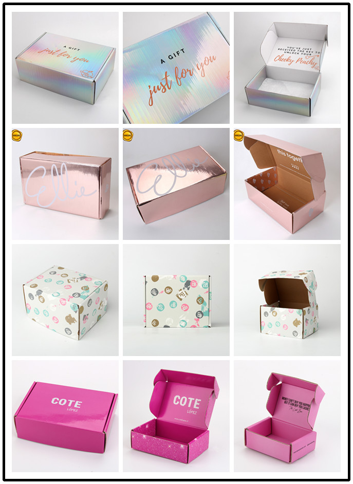 Custom E-Commerce Packaging Holographic Corrugated Mailing Box