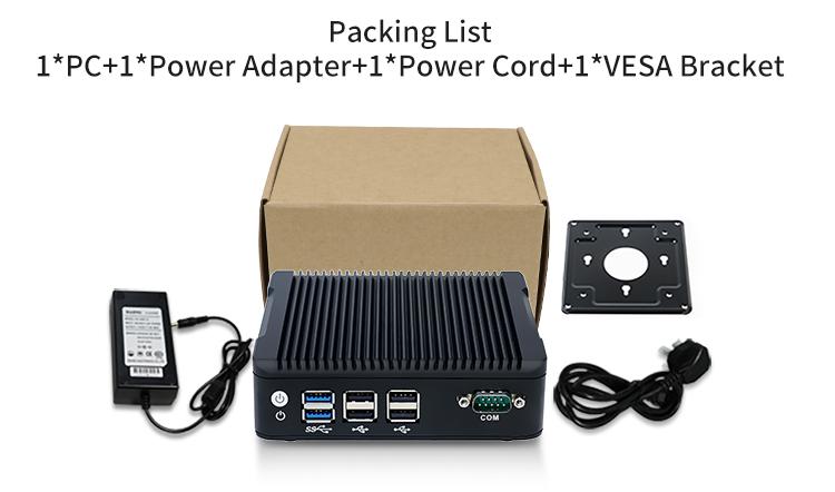 Packing List1*PC+1*Power Adapter+1*Power Cord+1*VESA Bracket