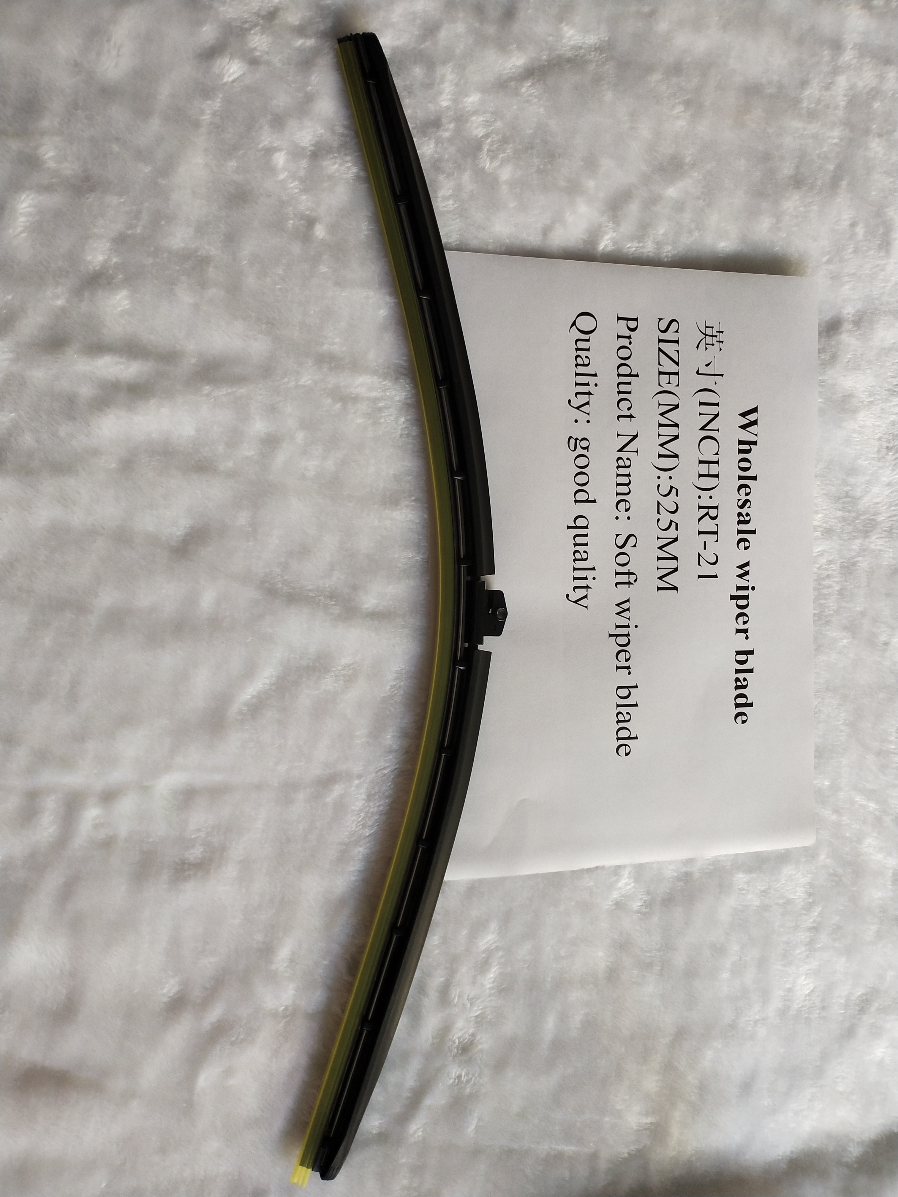 Black Window Wiper Blades , Mitsuba Silicone Painting Windshield Double Soft Universal Aero Wiper Blade