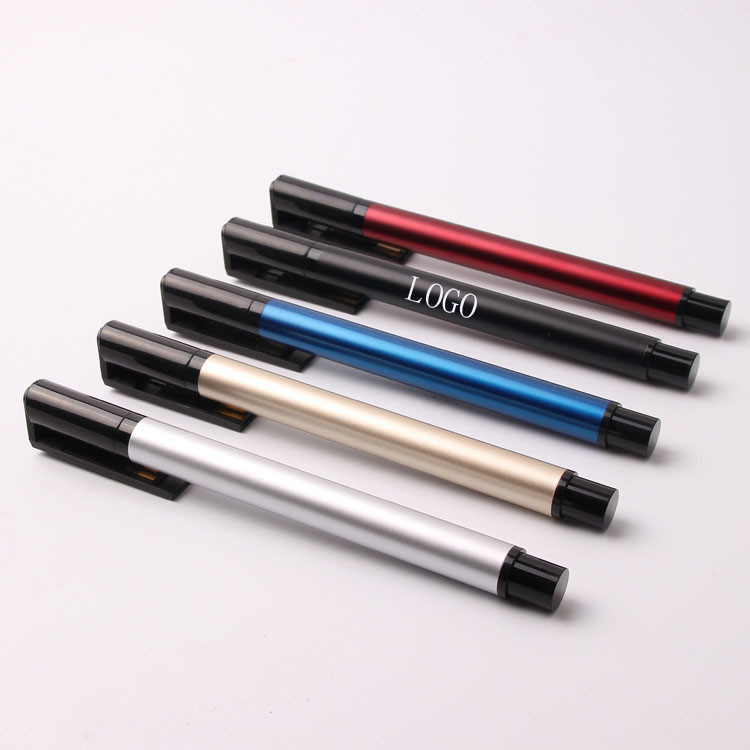 metal USB flash drive ball pen creative gift custom-made logo color advertising pen gift 11*136mm