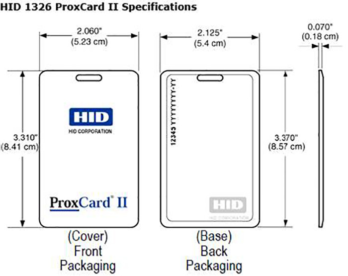 125 KHZ HID Thick Card Access Control Parts EM4100 TK4100 RFID Card
