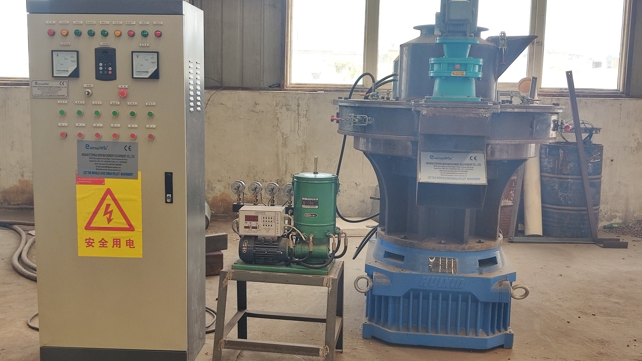 High capacity vertical ring die biomass pellet machine sawdust processing wood pellet machine with CE