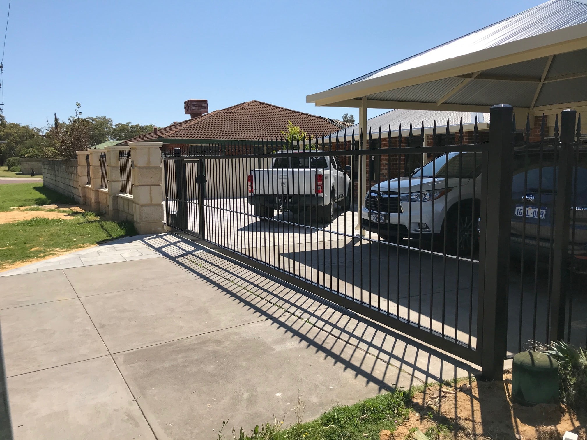 8FT Galvanized Wrought Iron Fence Q235 Steel For Residential