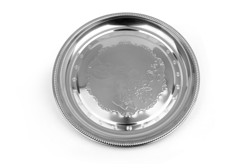 0.45mm Thickness Fashion FDA Stainless Steel Round Tray