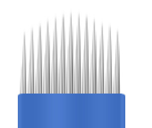 Blue Skin Tattoo Machine Needle 16 Pin 18 Pin 21 Pin Shape Microbing Blade For 3D Eyebrow Lips