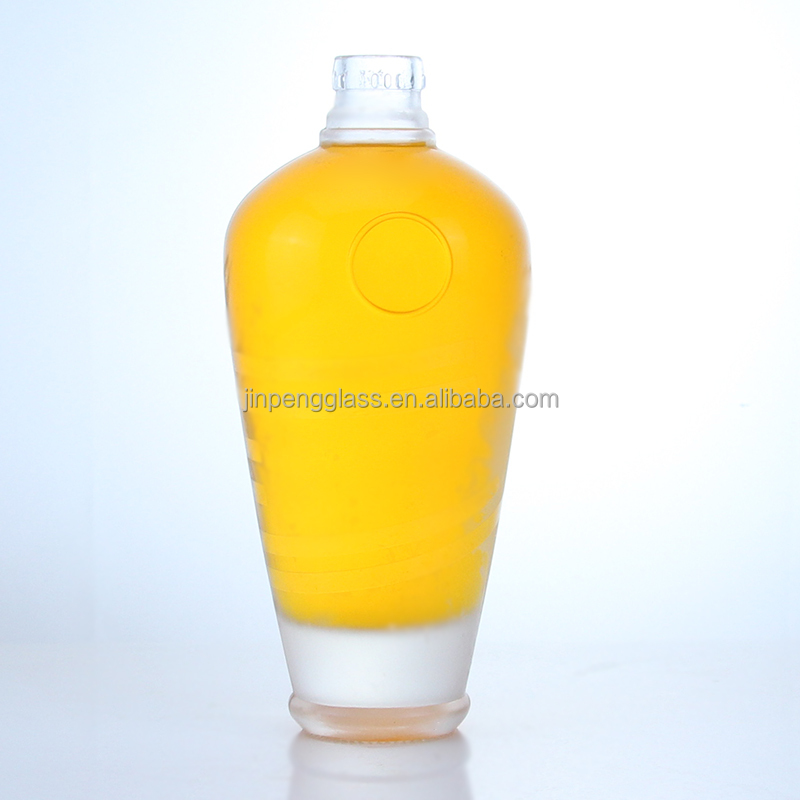 375ml 500ml 700ml 750ml Glass Bottles of Tequila Whiskey Vodka Spirit with Corks