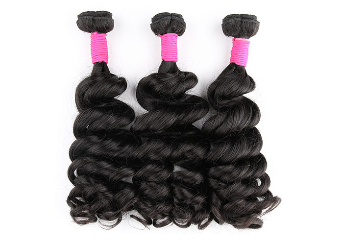 100% Virgin 6A Grade Brazilian Hair Weave , Full Ends Human Hair Big Curly