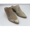 Buy cheap OEM Womens Pointed Toe Shoes Tan / Off White Casual Shoes With TPR Outsole from wholesalers