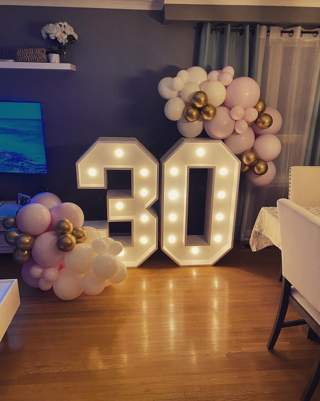 Party Led Birthday Numbers Large Led Lights Marquee Letters For 28C Event Decorations
