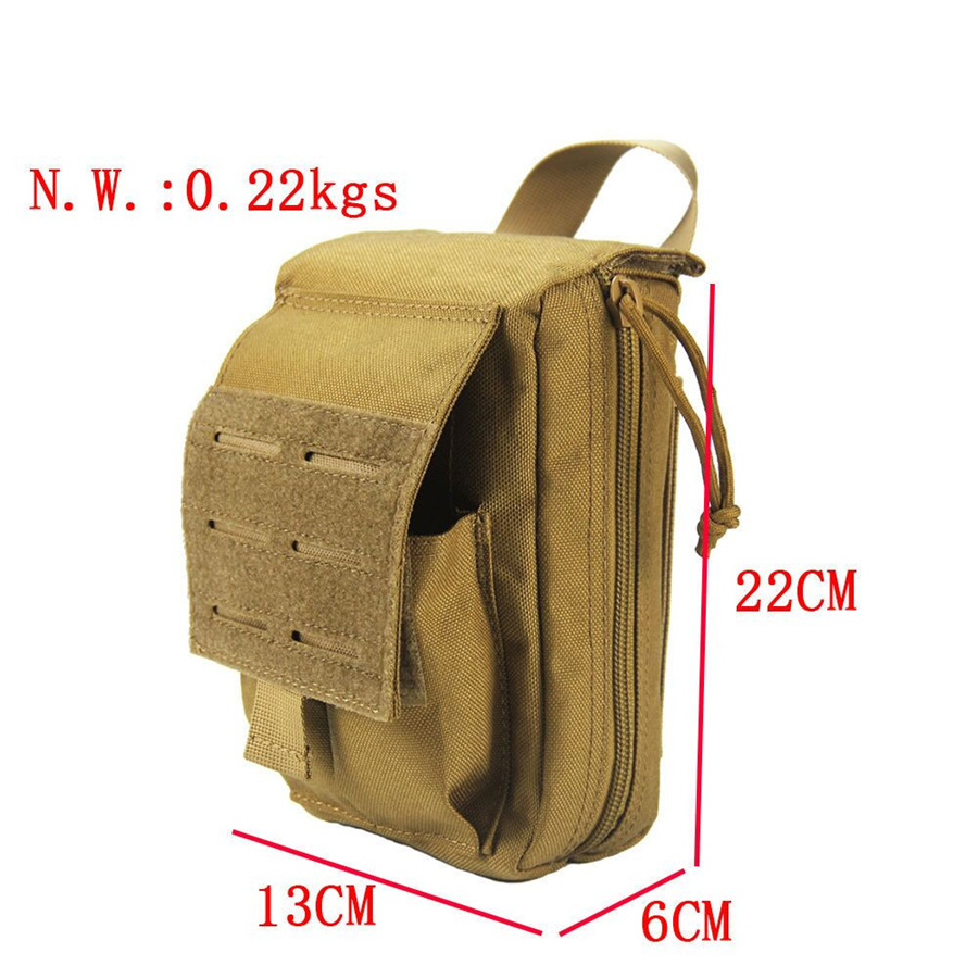 Small Tactical First Aid Kit Hiking Men Army Military IFAK Pouch Molle Emergency Trauma Bag