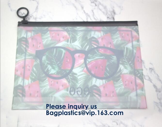 Cartoon Printing Clear Pvc Slider Zip lockk Garment Cosmetic Shopping Bag,Eco Friendly Customized Slider Zip lockk Pvc Bag