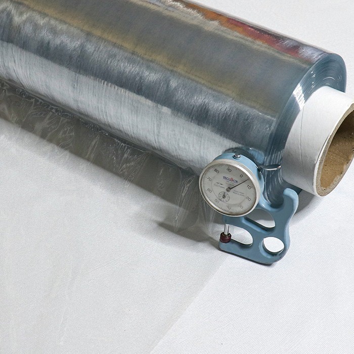 Transparent Super Clear PVC Sheet Packing Roll blue 28 - 42 PHR For mattress