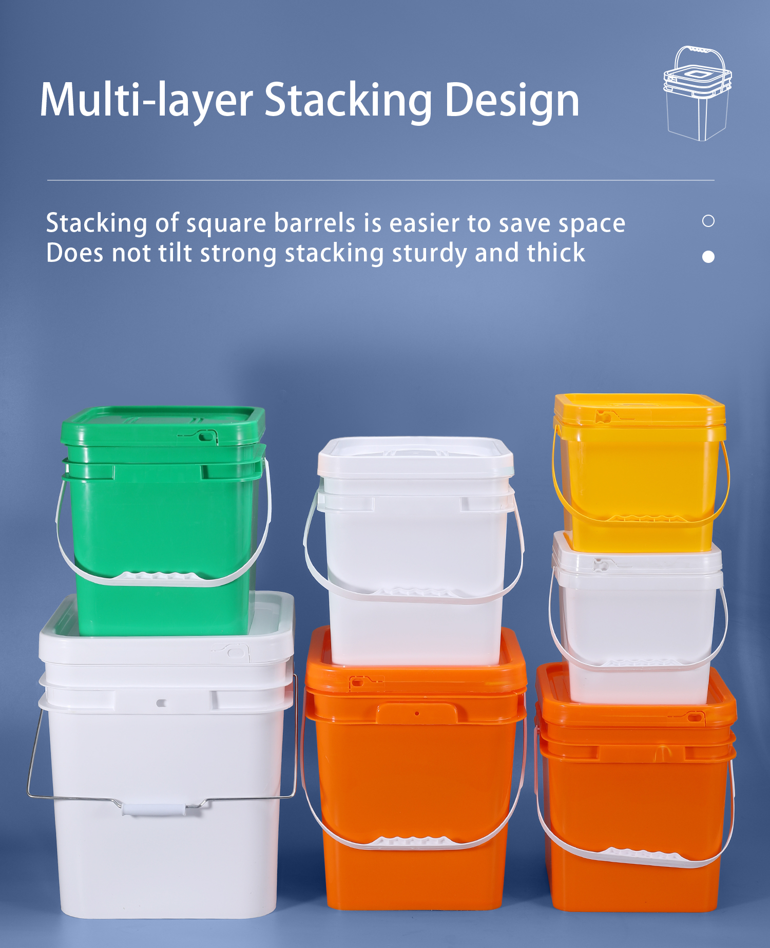 20L Capacity Square Shape Plastic Bait Bucket for Fishing Adventures