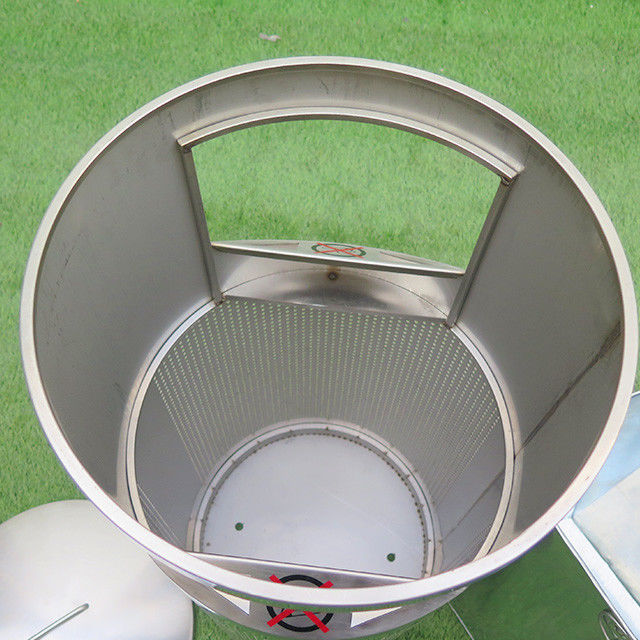Customized Round Lid 35L Stainless Steel Dustbin