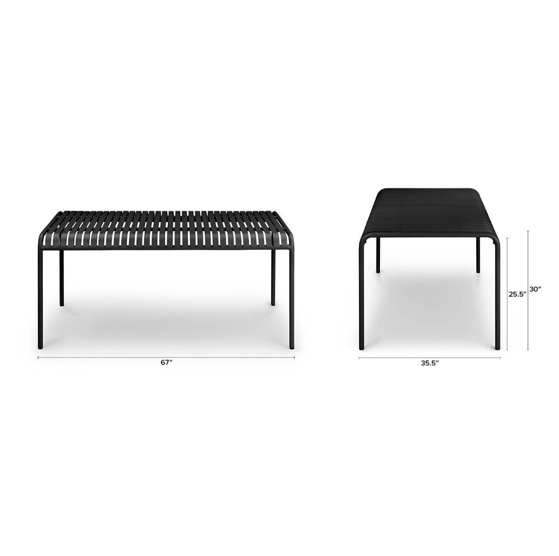 5 Star Hotel Minimalist Style Outdoor Black Dinning Table For 6
