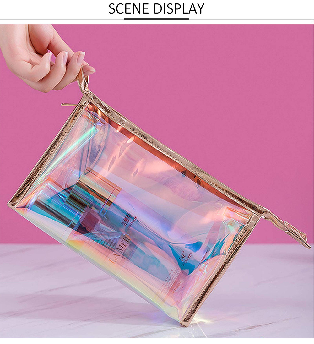 Holographic Waterproof Travel Toiletry Organizer Bag For Girl