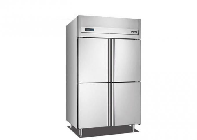 4 Door Commercial Stand Up Refrigerator , -12°C~-18°C Industrial Kitchen Refrigerator