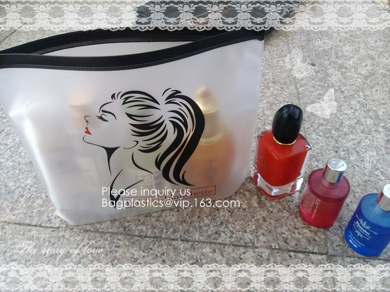 Cosmetic Organizer Bag Pouch With Zipper Closure For Vacation Travel, Bathroom And Organizing Makeup Bag