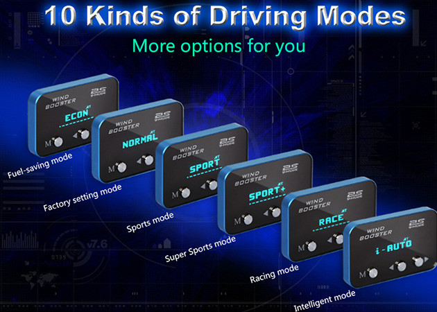 Universal Vehicle Car Throttle Controller Ultra Thin 6mm Thickness