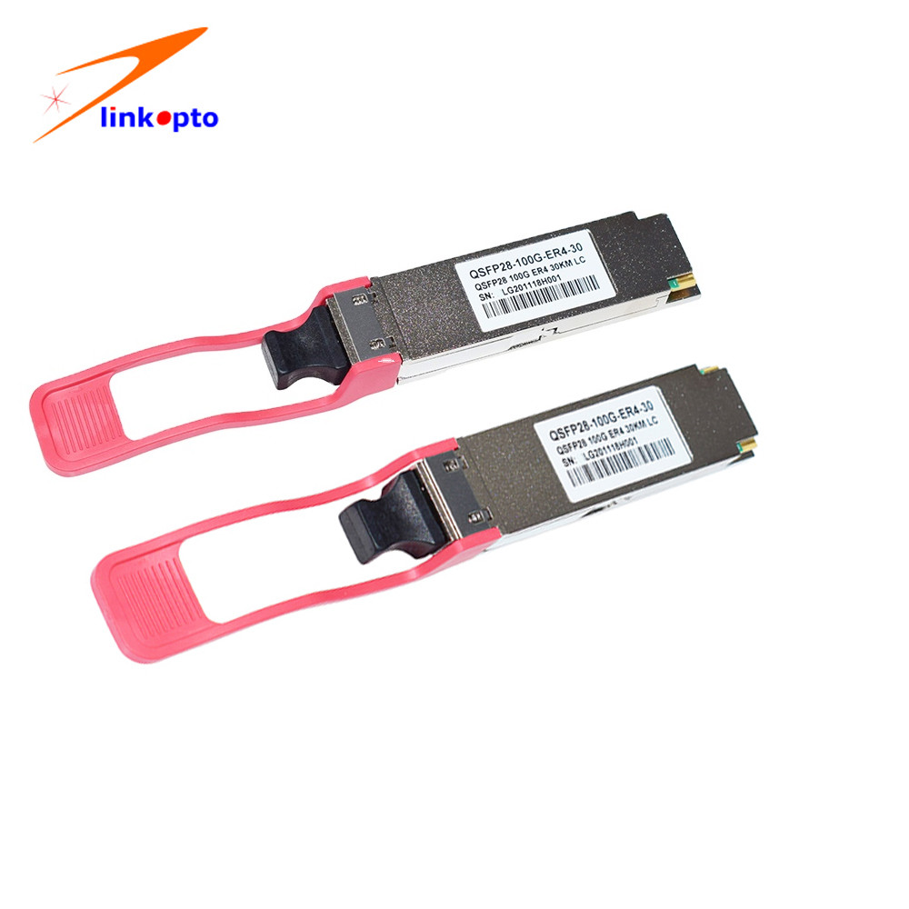 30KM QSFP28 ER4 Lite 100G Optical Transceiver Hot Pluggable Dual LC LAN WDM
