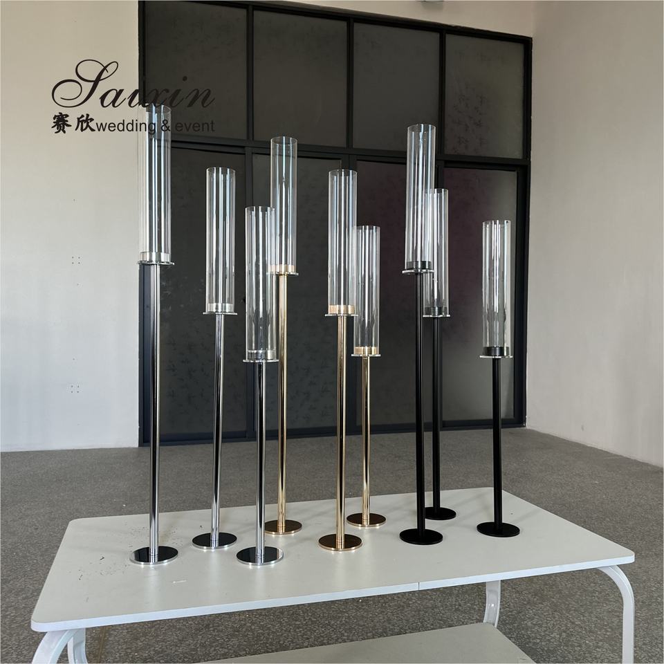 ZT-593 Luxury unique tall crystal candelabra wedding centerpieces