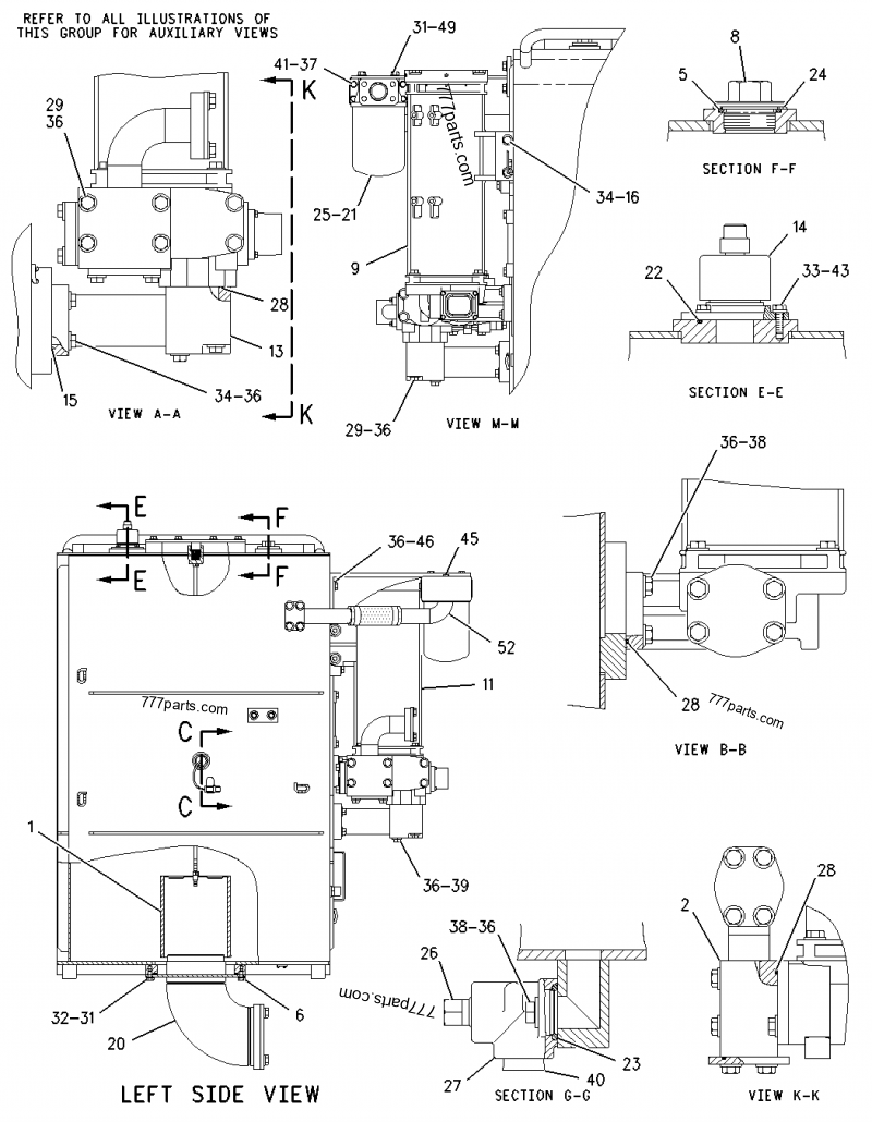 零件图 1709918 PUMP GROUP-PISTON - TQerpillar 备件| Allbiz  777parts.com