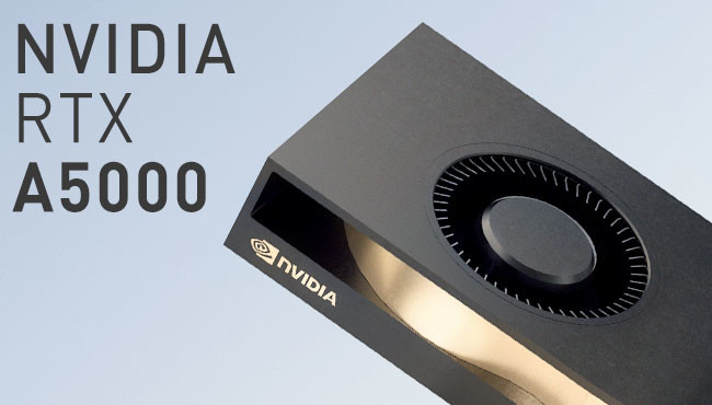 Workstation graphics card GDDR6 Nvidia Quadro RTX A5000 24GB GPU