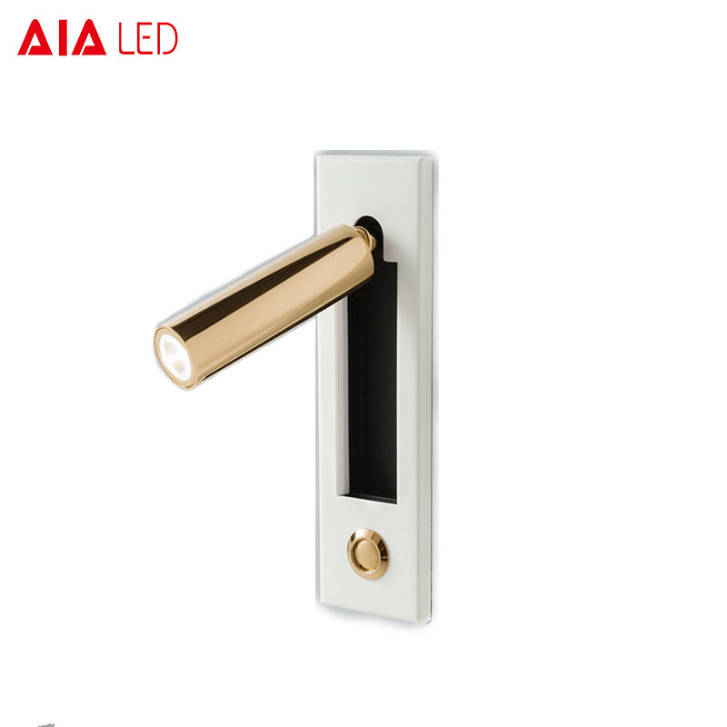 hotel led flexible arm bed side wall reading light/bed led wall light/bed reading wall light